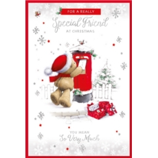XMAS CARDS,Special Friend 6's Teddy posting a Letter